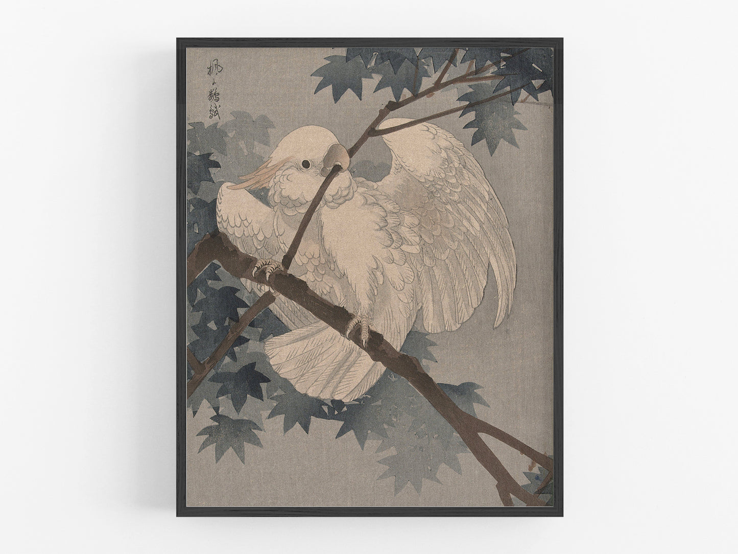 Yellow Crested Cockatoo in Tree Art Print