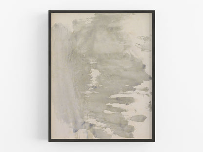 Abstract In Beige Watercolor Art Print