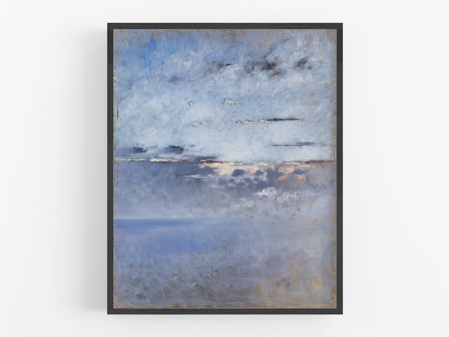 Sea & Clouds Abstract Art Print