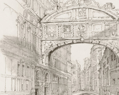 Bridge of Sighs Venice Art Print