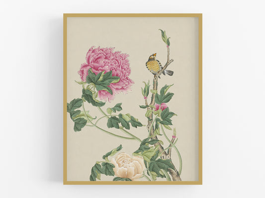 Chinese Flowers and Birds Art Print #11