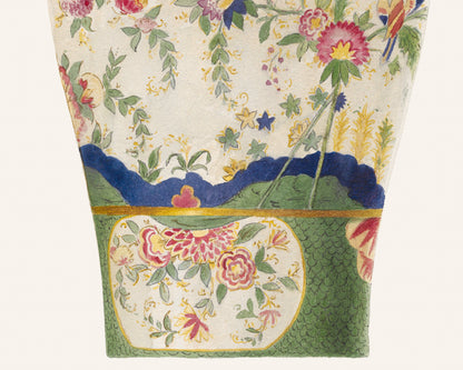 Colorful Asian Chinoiserie Vase Ginger Jar Art Print #3