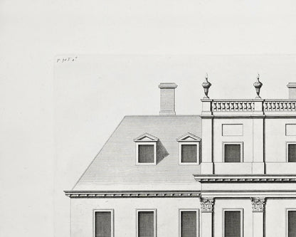 London Townhouse Architectural Elevation Drawing Art Prints - Set of Four