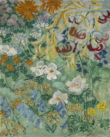 Turquoise Flower Painting